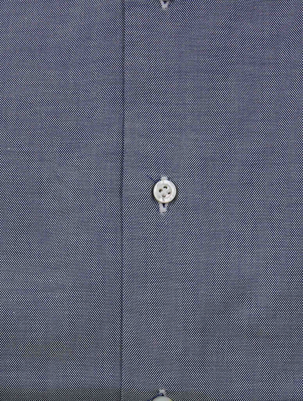 Isaia Blue White Cotton Shirt