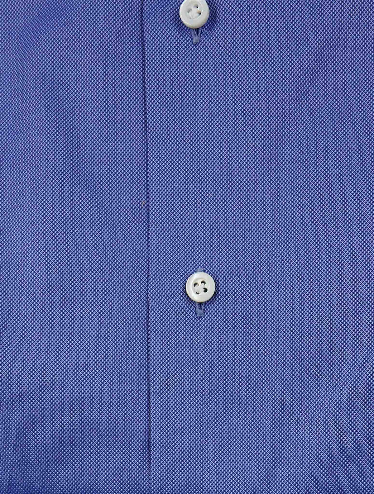 Isaia Blue Cotton Shirt