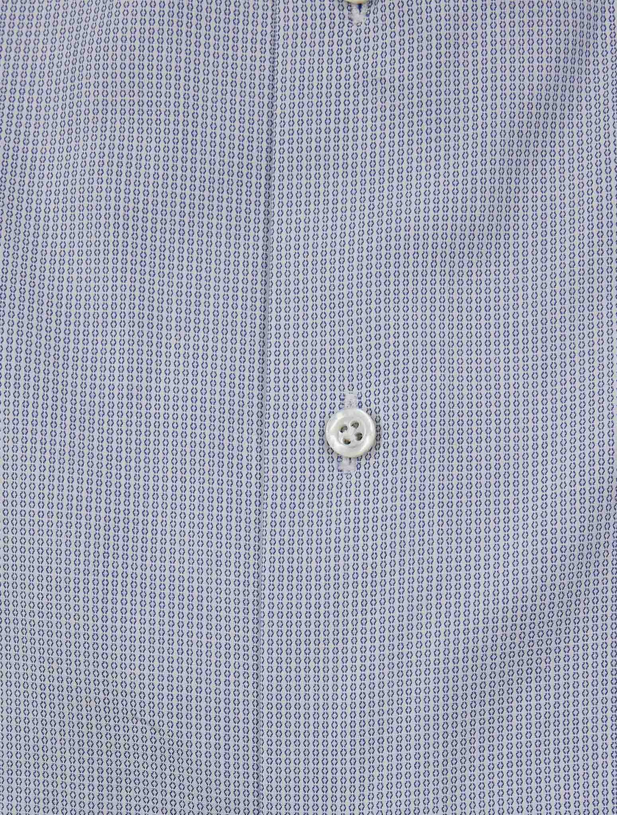 Isaia Blue White Cotton Shirt