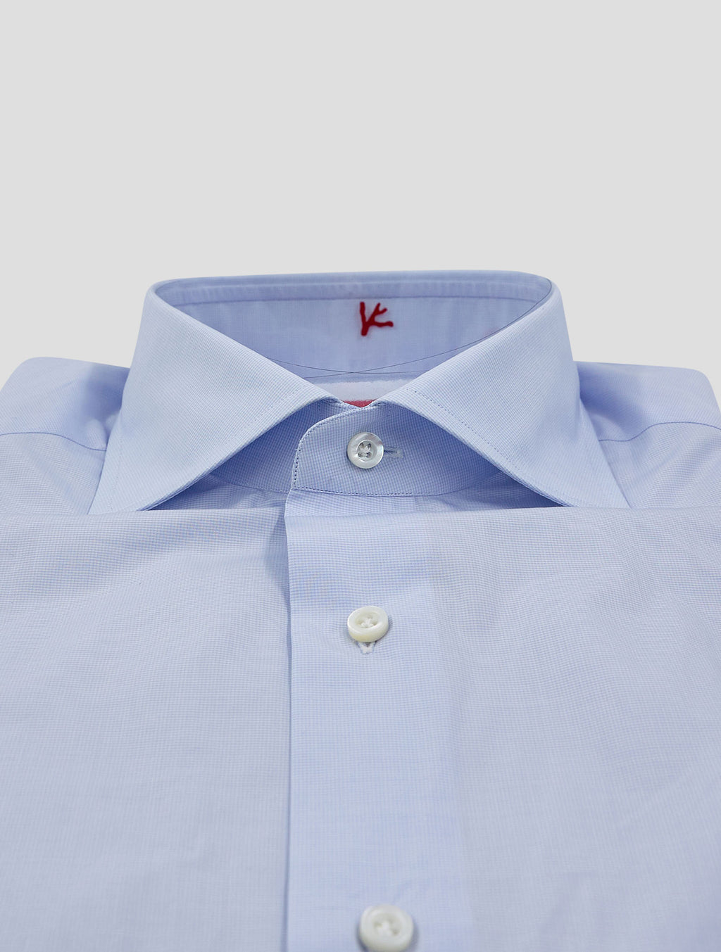 Isaia Light Blue Cotton Shirt