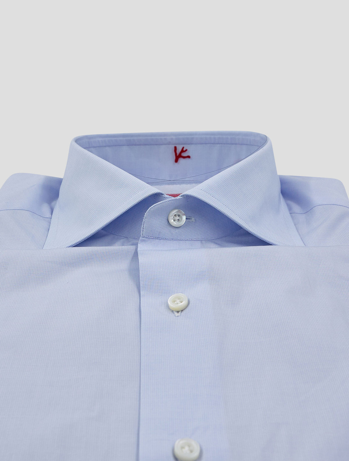 Isaia Light Blue Cotton Shirt