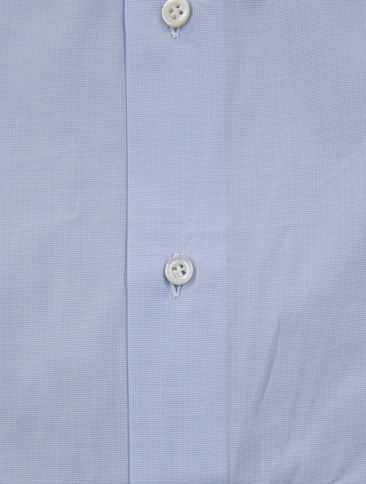 Isaia Light Blue Cotton Shirt