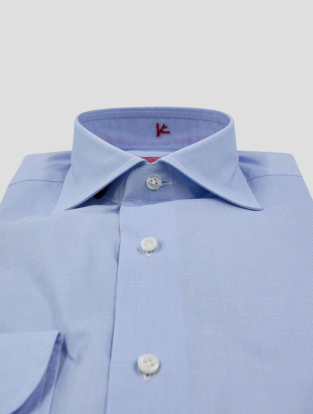 Isaia Light Blue Cotton Shirt