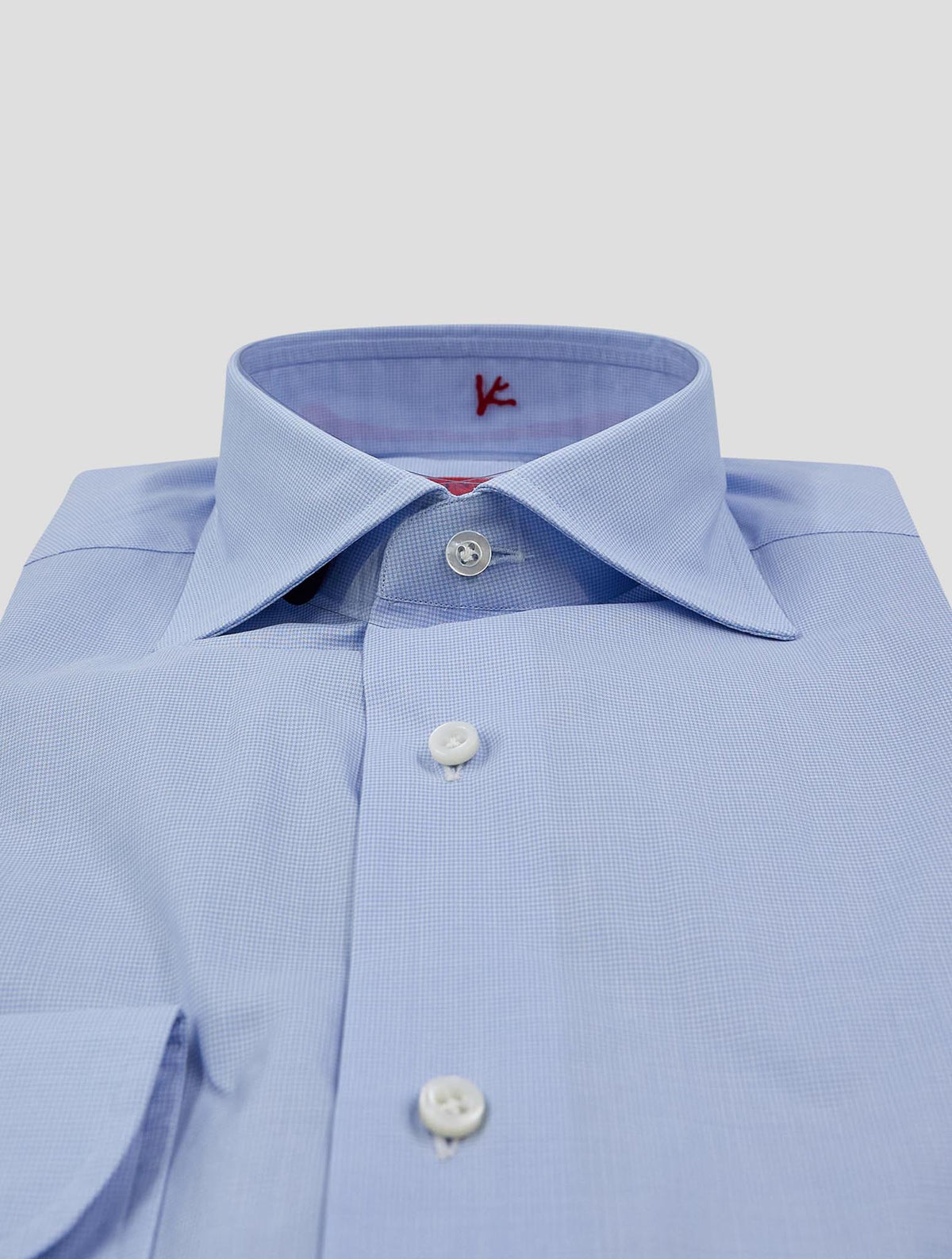 Isaia Light Blue Cotton Shirt