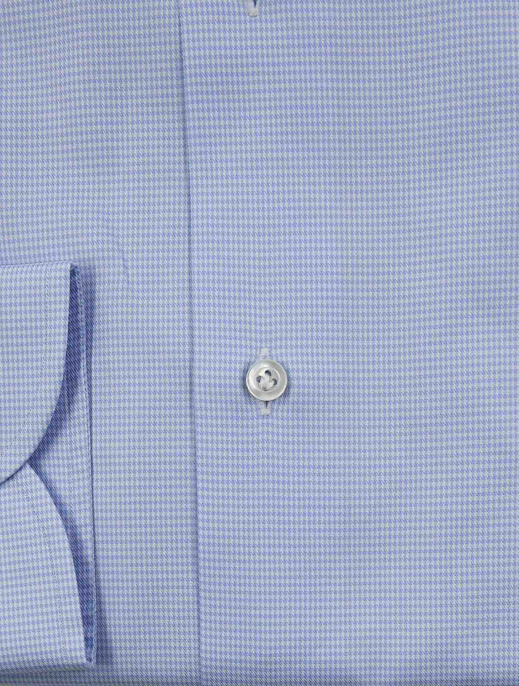 Isaia Light Blue White Cotton Shirt