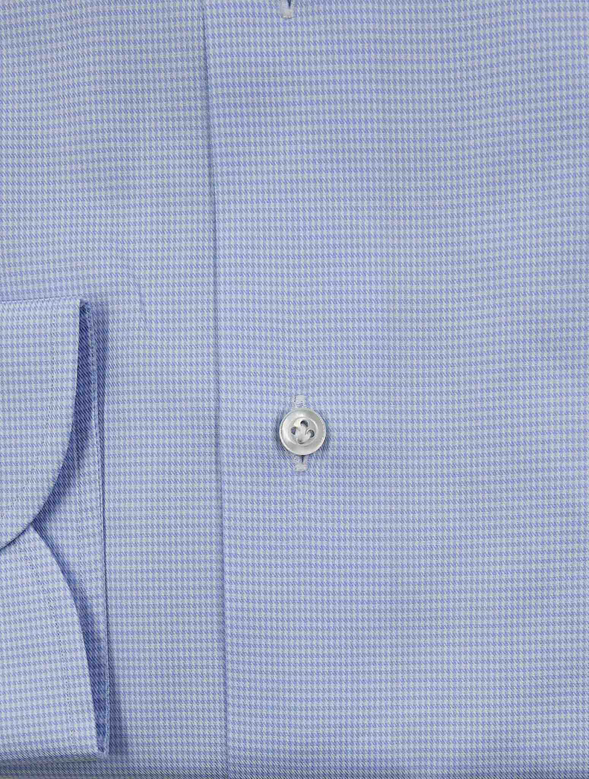 Isaia Light Blue White Cotton Shirt