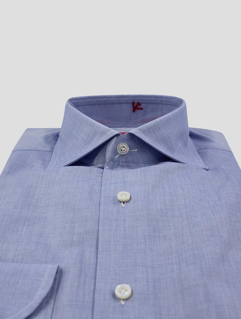Isaia Blue Cotton Shirt