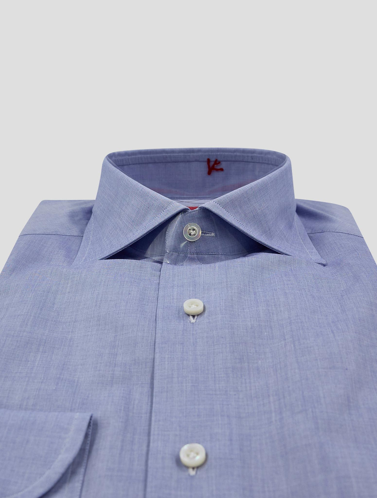 Isaia Blue Cotton Shirt