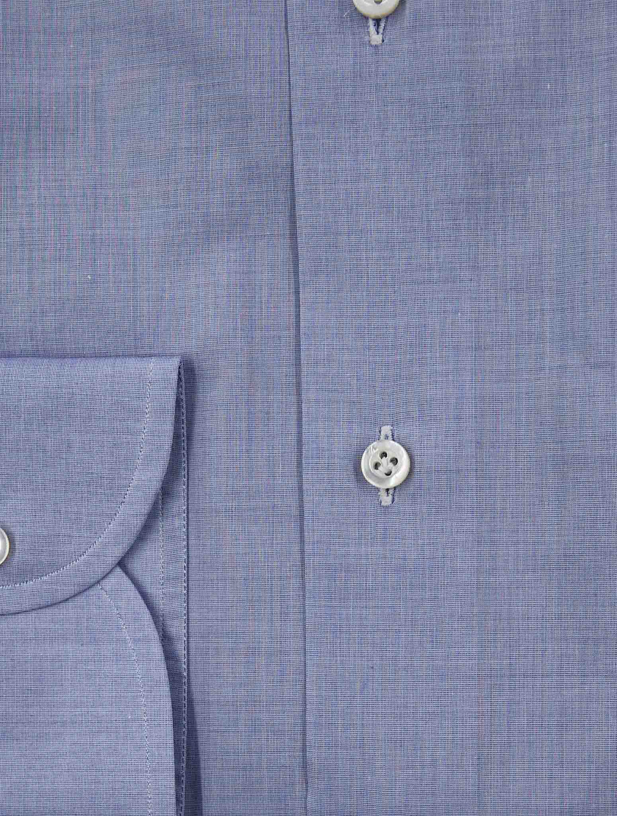 Isaia Blue Cotton Shirt