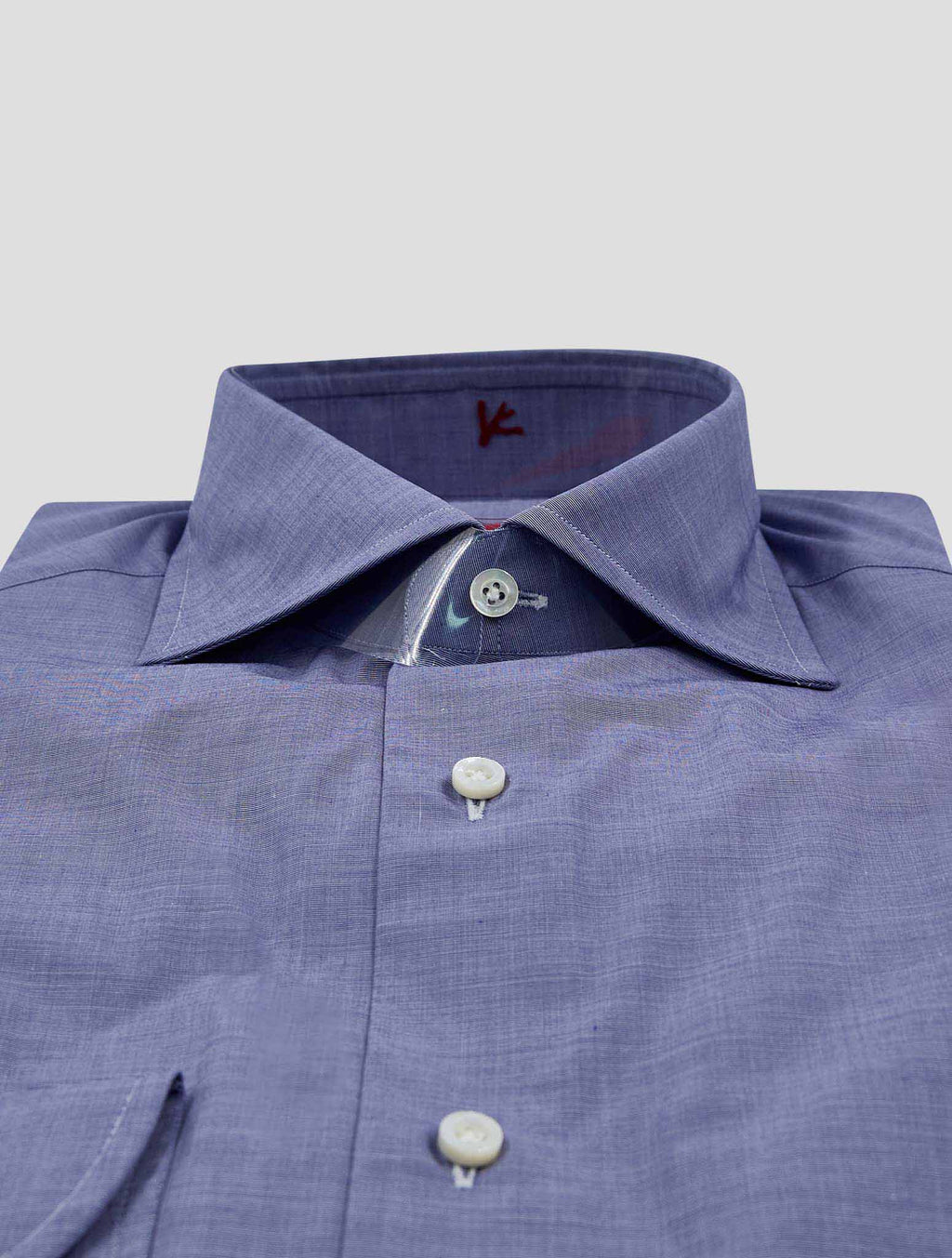 Isaia Blue Cotton Shirt