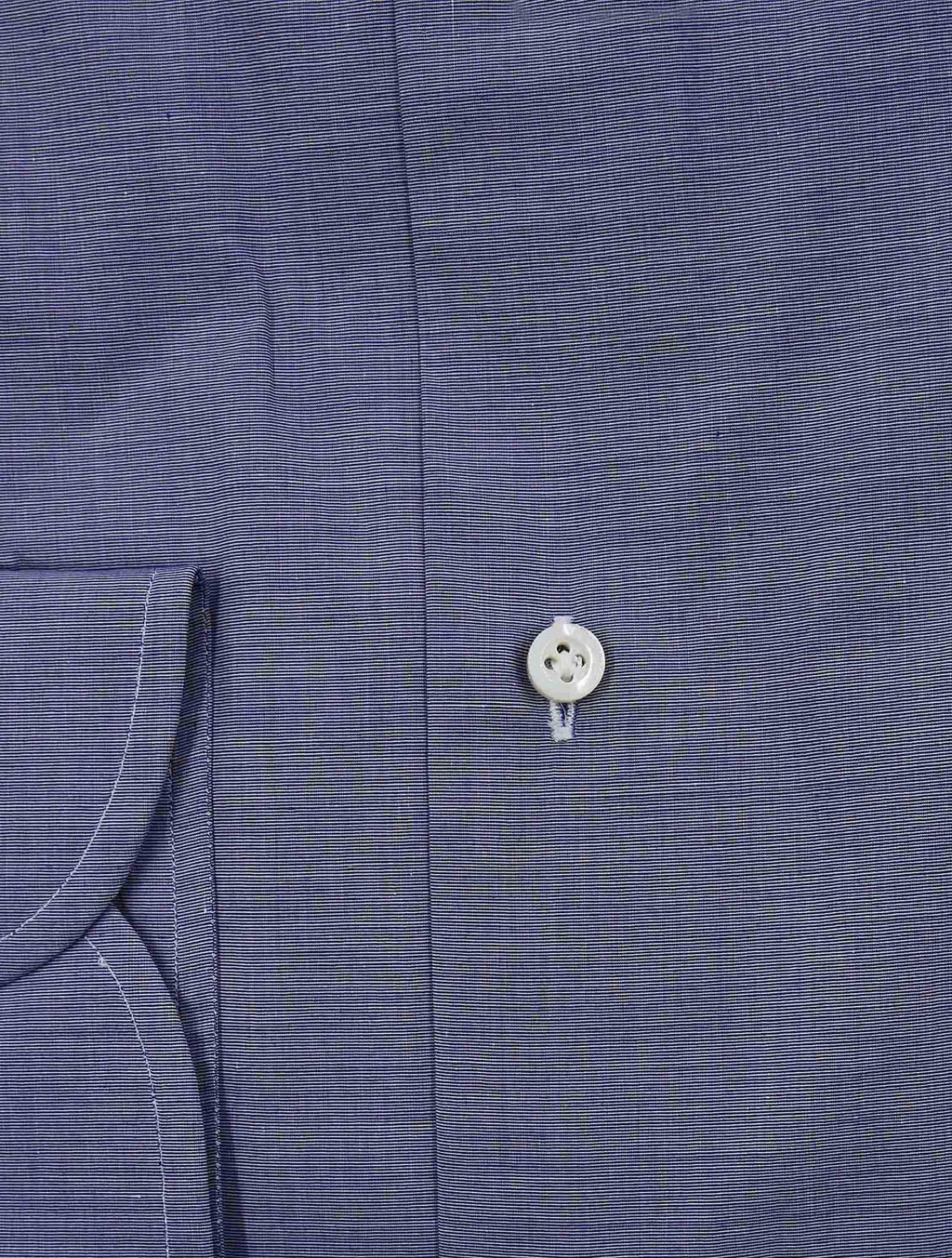 Isaia Blue Cotton Shirt