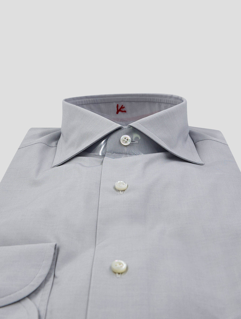 Isaia Gray Cotton Shirt