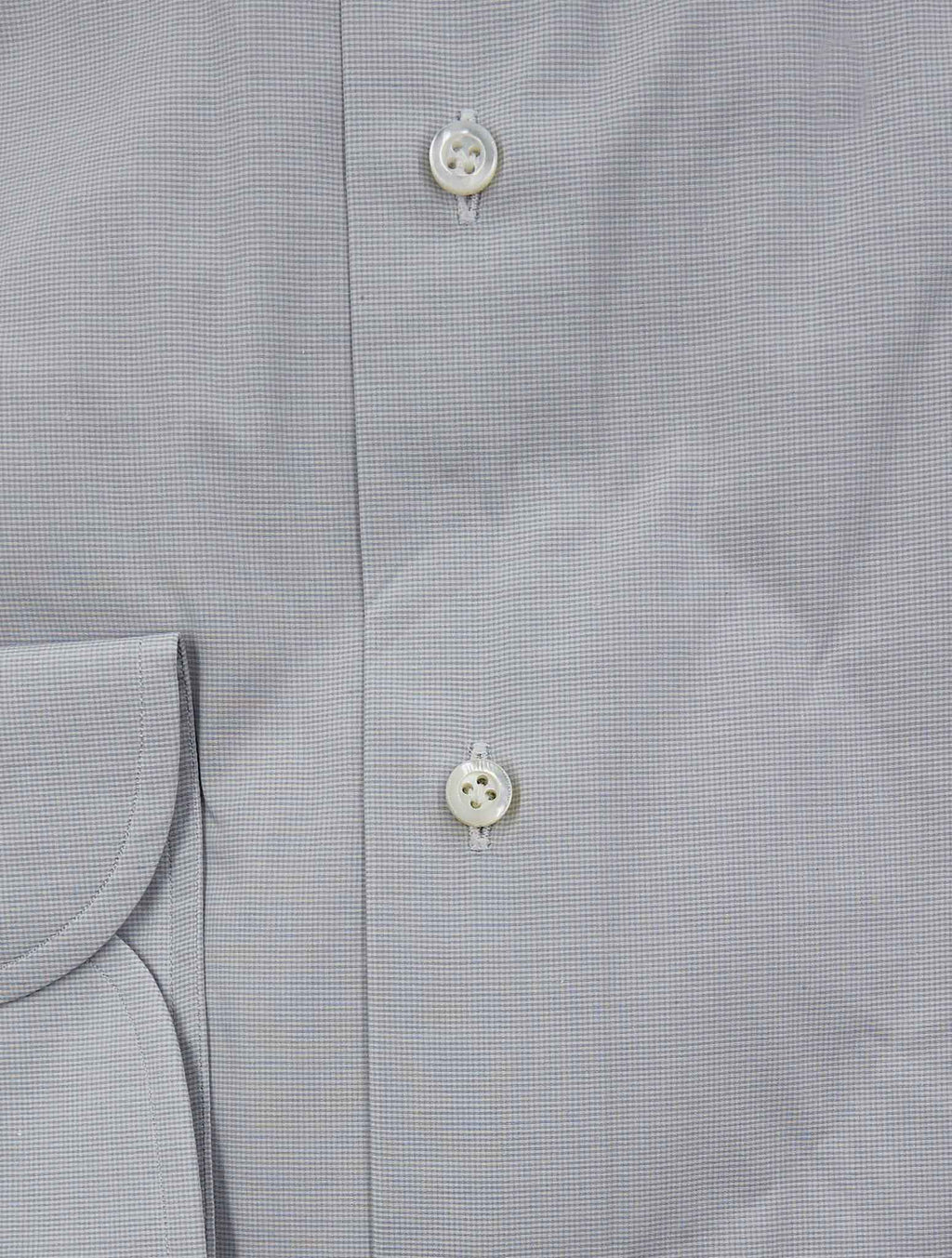 Isaia Gray Cotton Shirt