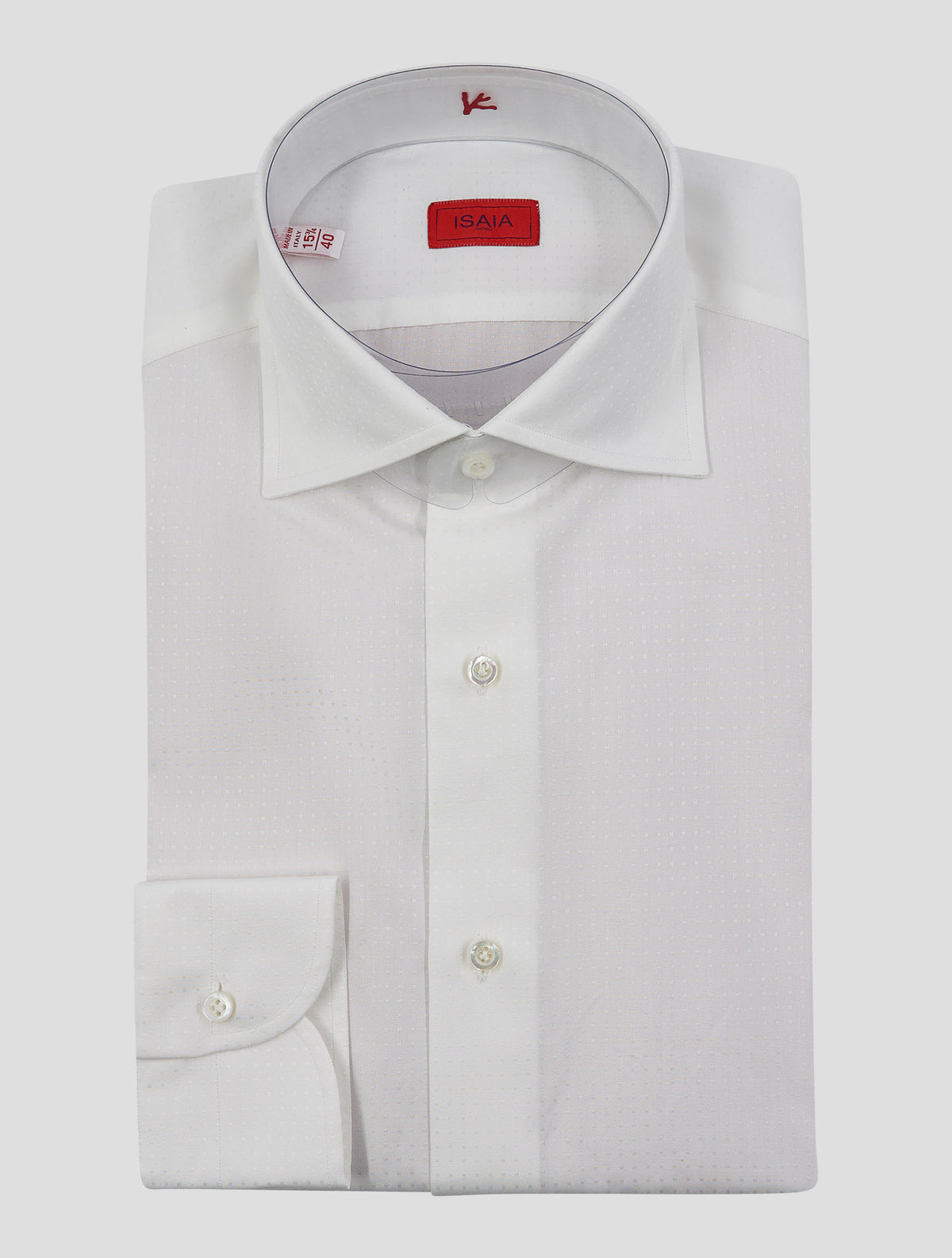 Isaia White Cotton Shirt