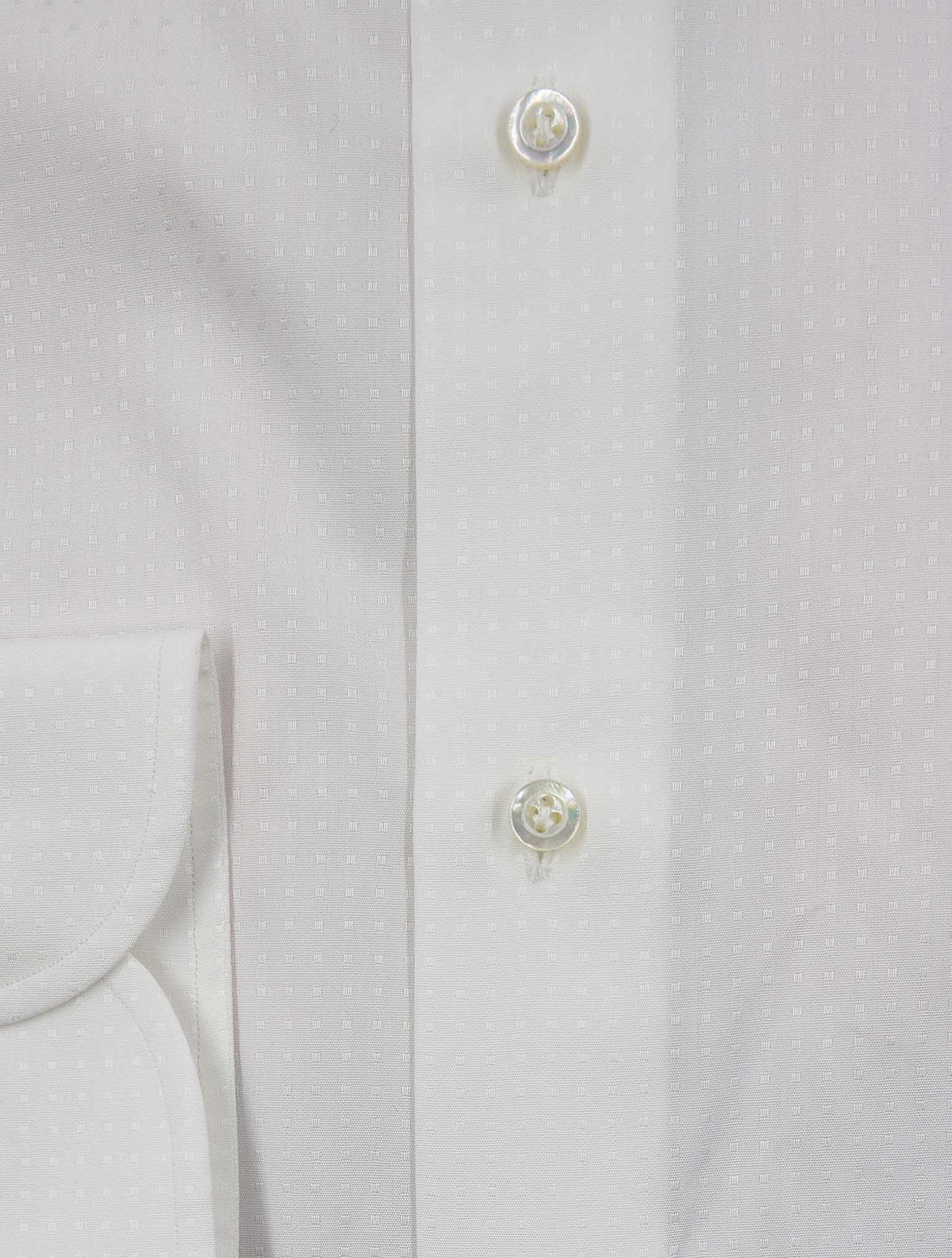 Isaia White Cotton Shirt