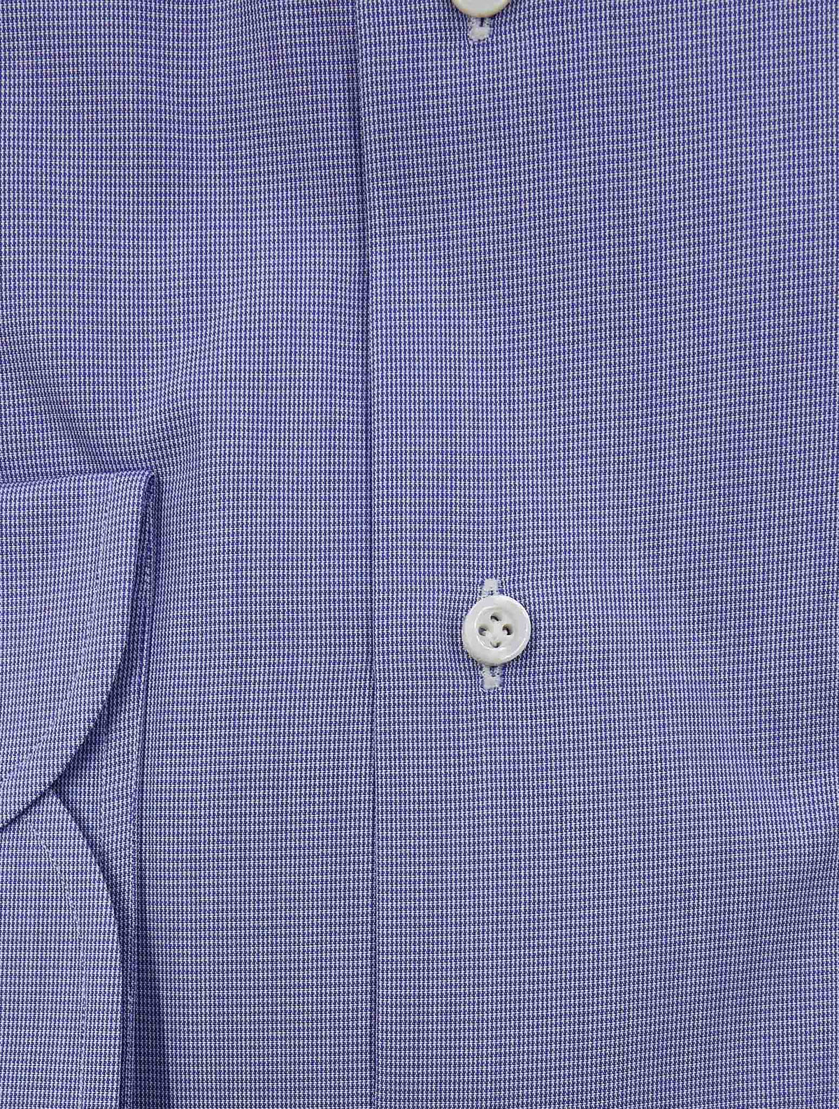 Isaia Light Blue White Cotton Shirt