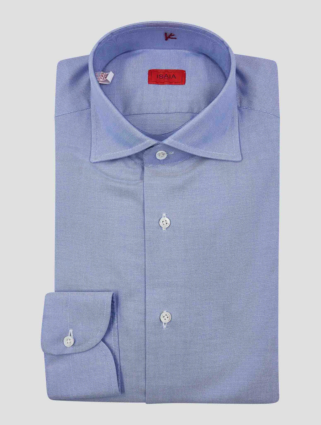 Isaia Light Blue Cotton Shirt