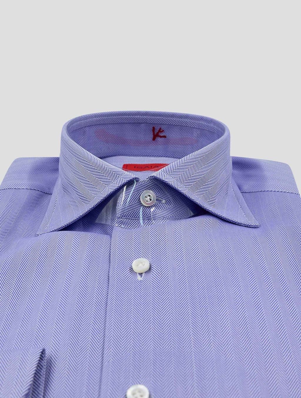 Isaia Blue Cotton Shirt