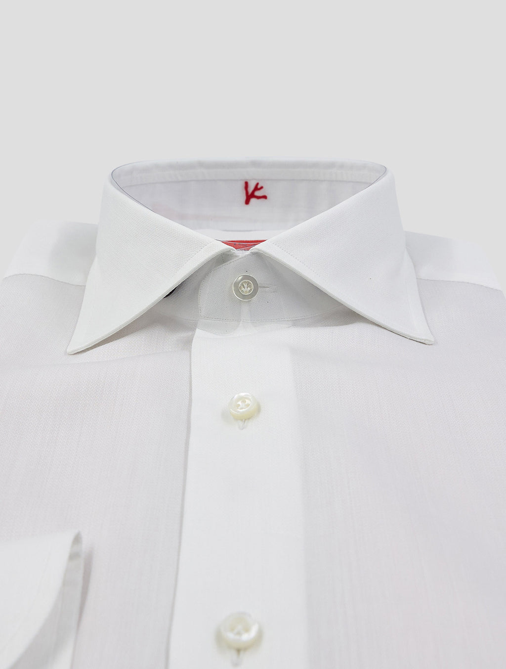 Isaia White Cotton Shirt