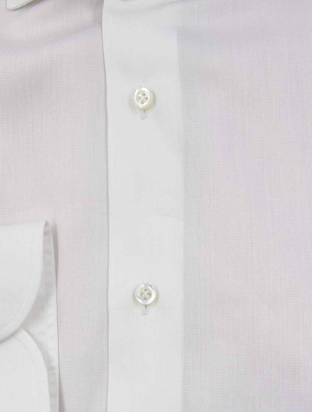 Isaia White Cotton Shirt