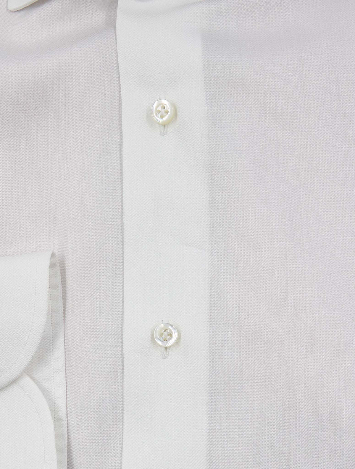 Isaia White Cotton Shirt