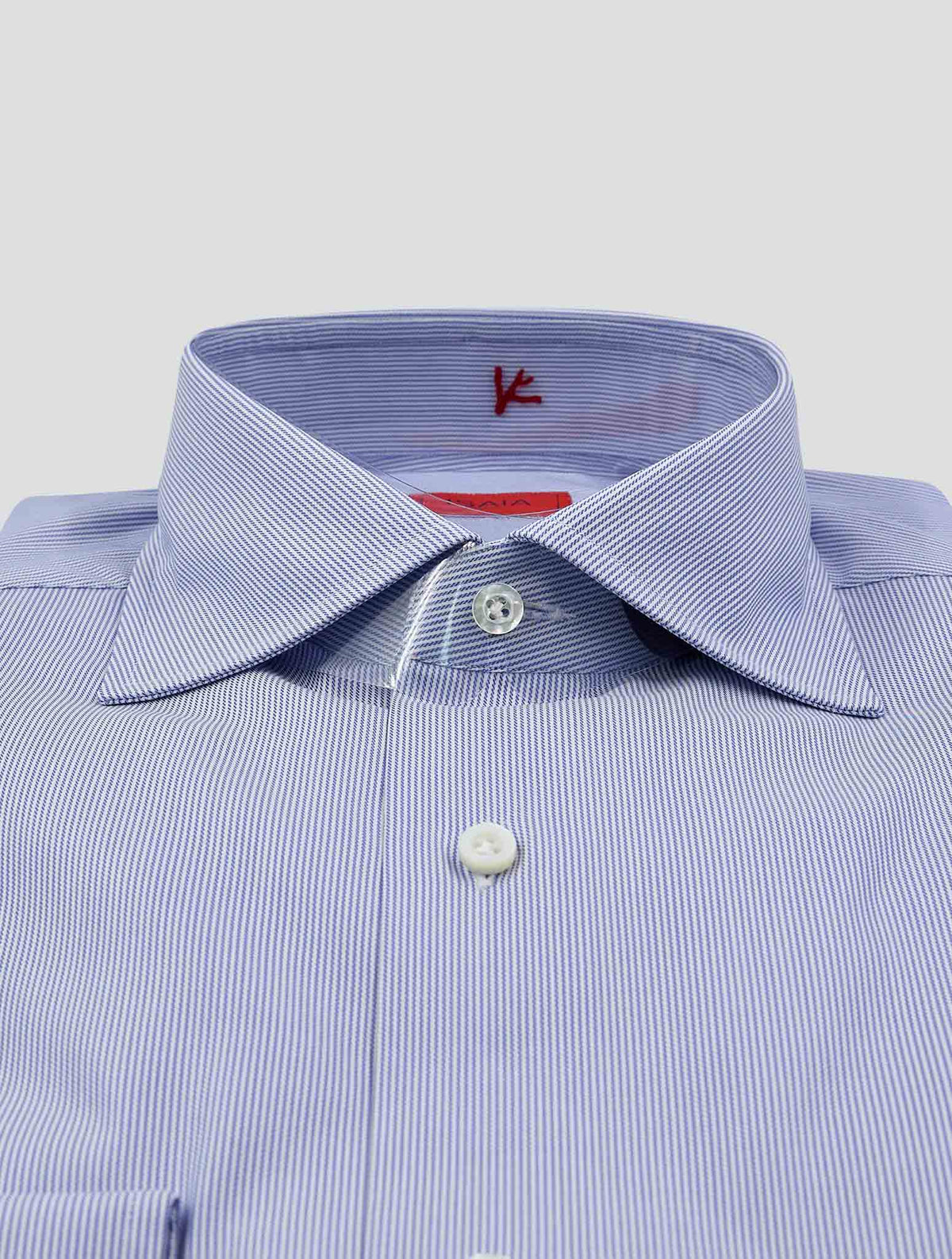 Isaia Blue White Cotton Shirt