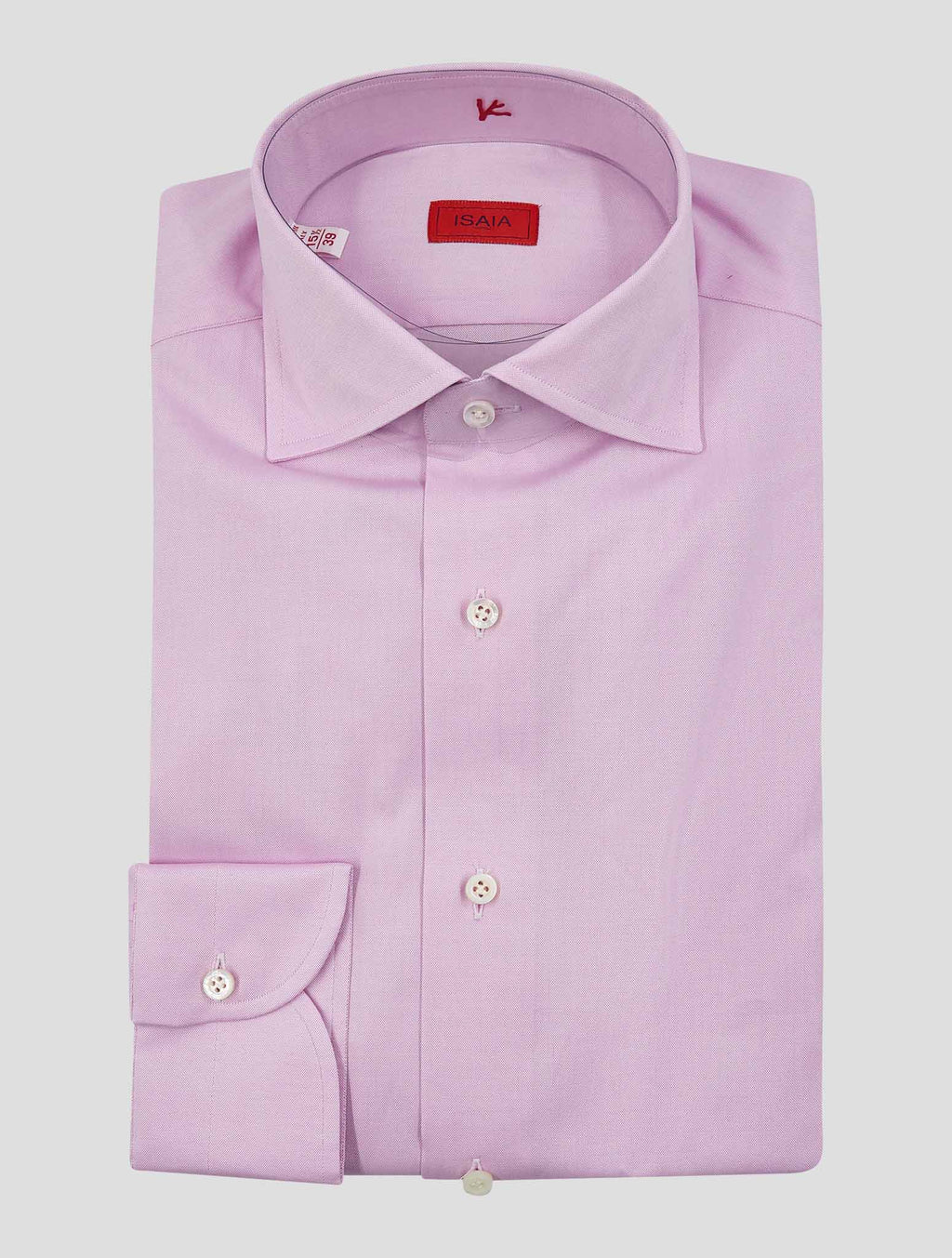 Isaia Pink Cotton Shirt
