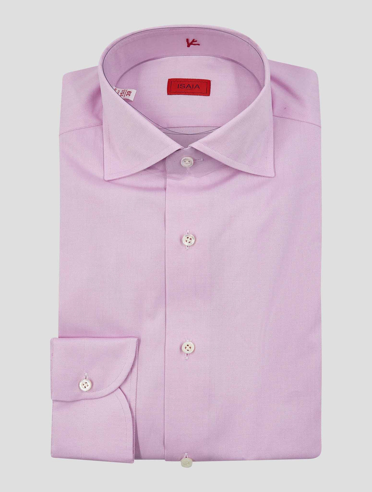 Isaia Pink Cotton Shirt