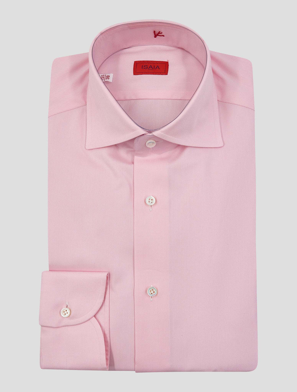 Isaia Pink Cotton Shirt