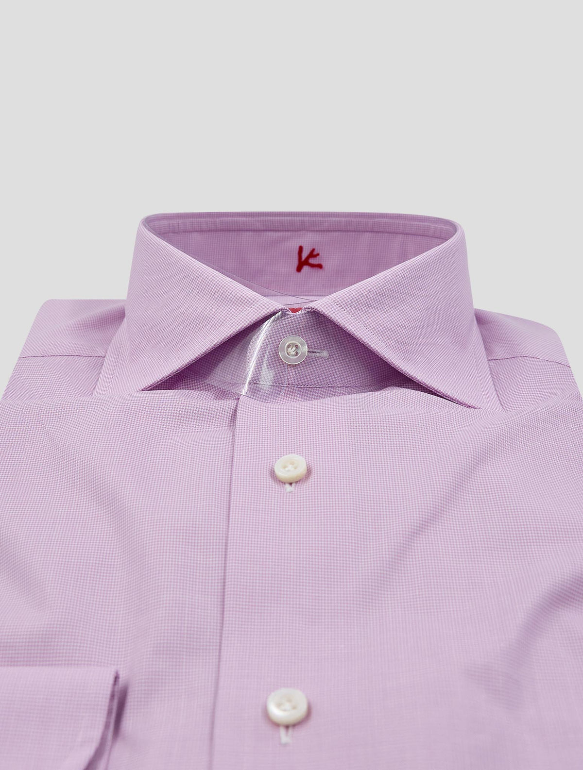Isaia Pink White Cotton Shirt