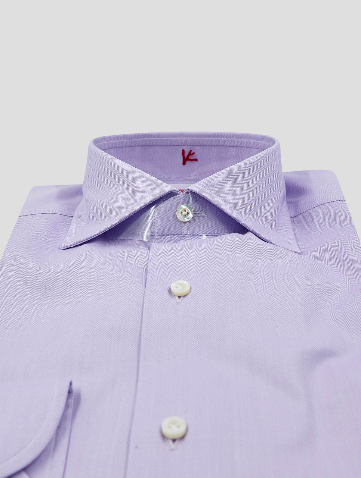 Isaia Violet Cotton Shirt