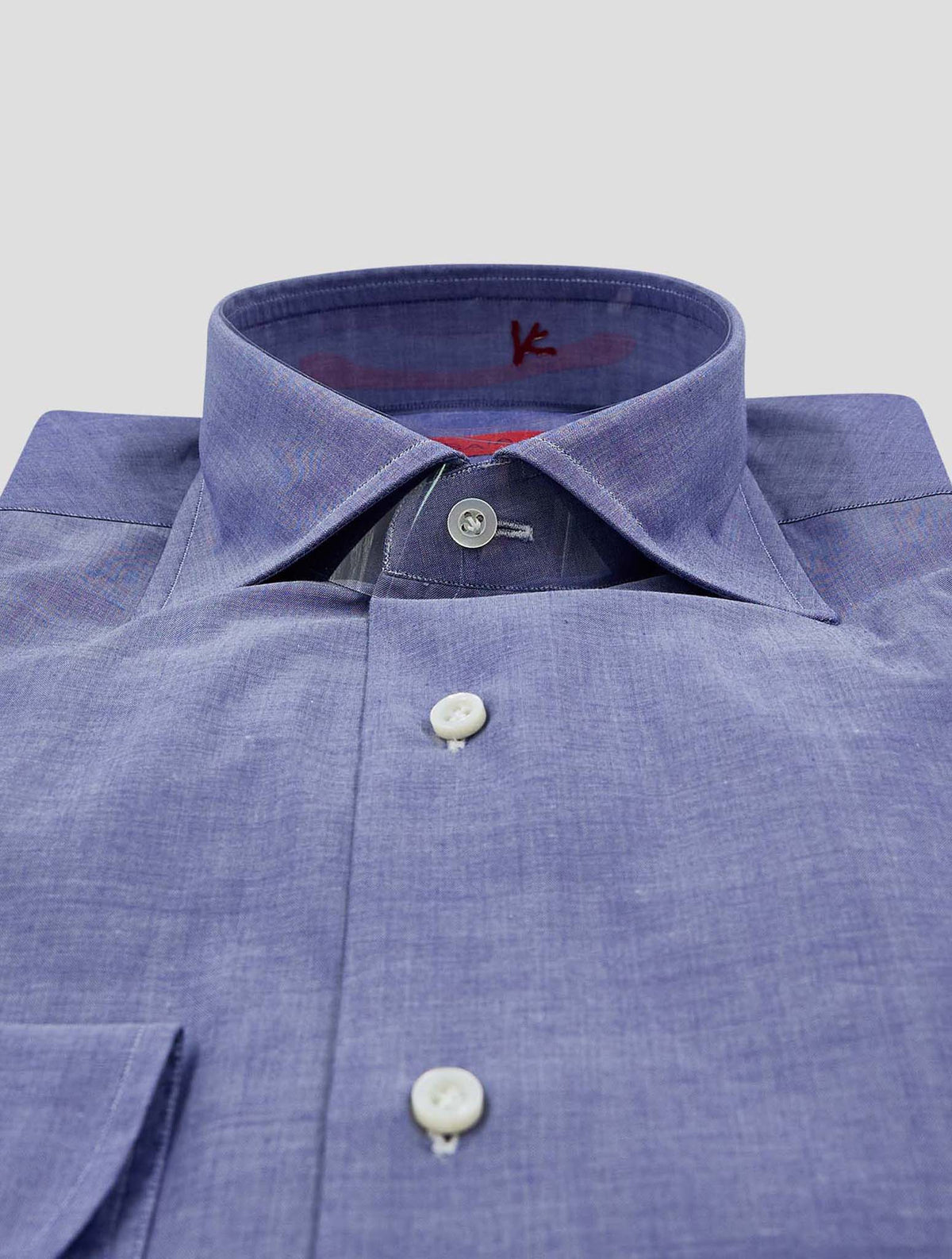 Isaia Blue Cotton Shirt