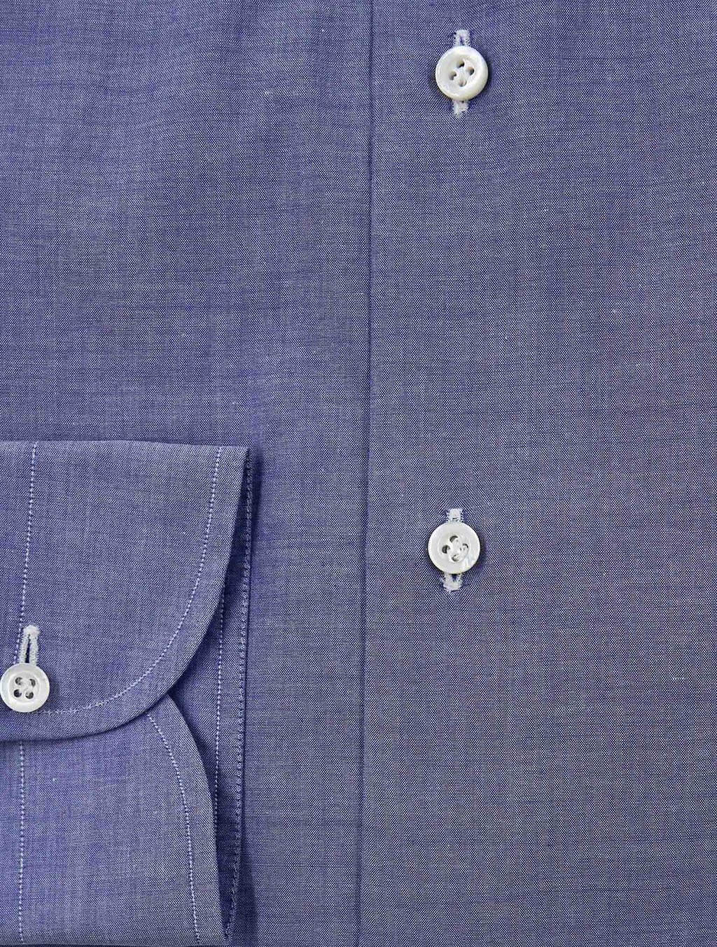 Isaia Blue Cotton Shirt
