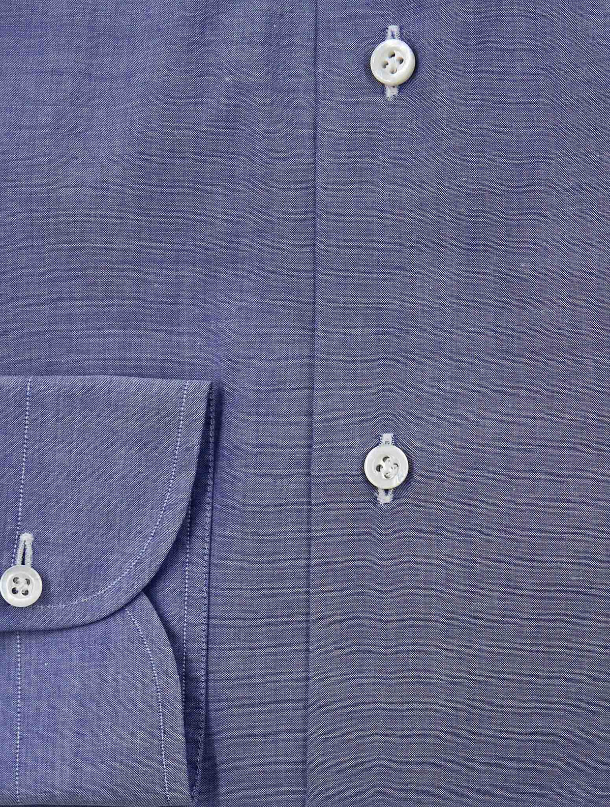 Isaia Blue Cotton Shirt