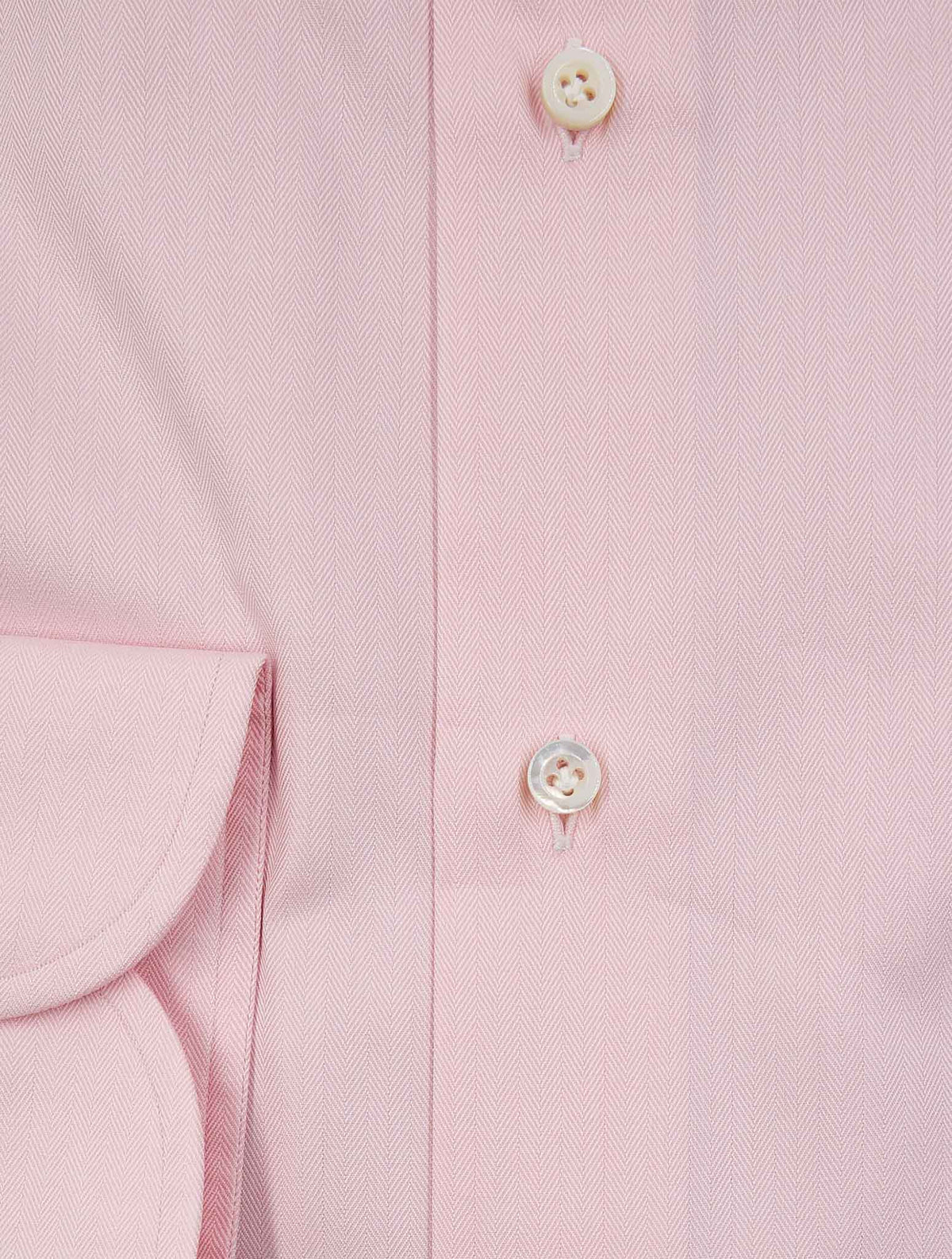 Isaia Pink Cotton Shirt