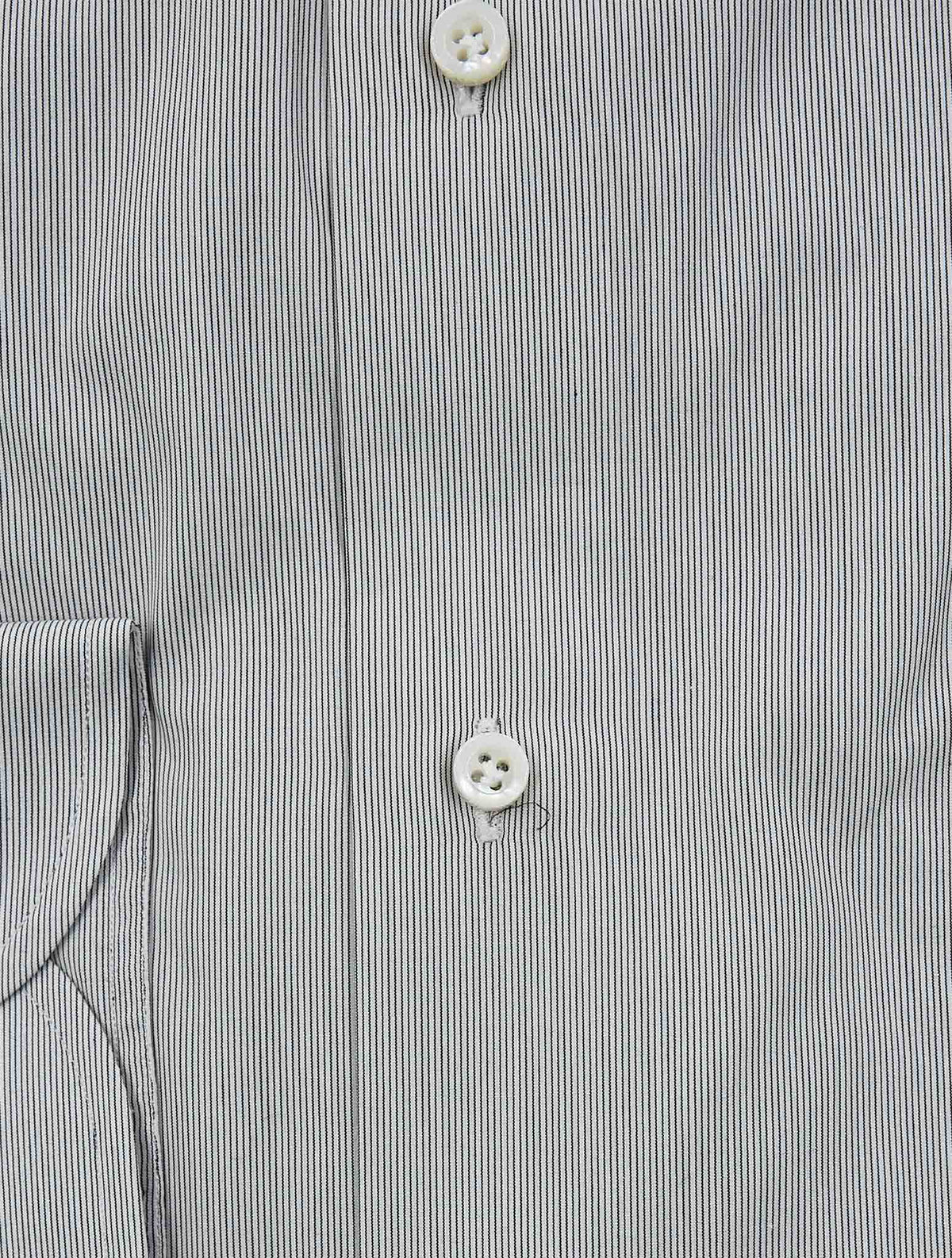 Isaia Gray Cotton Shirt