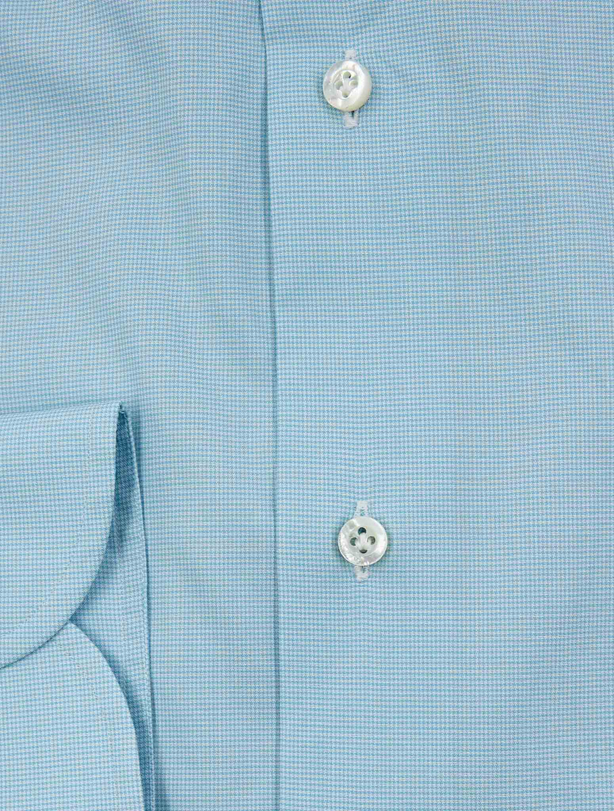 Isaia Light Blue Cotton Shirt
