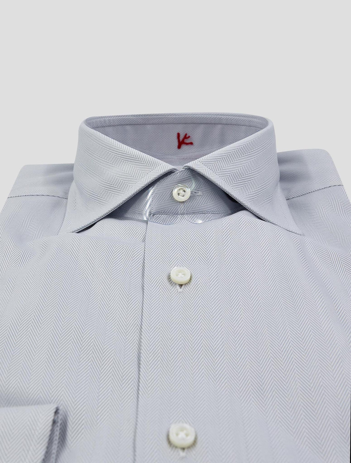 Isaia Light Gray Cotton Shirt