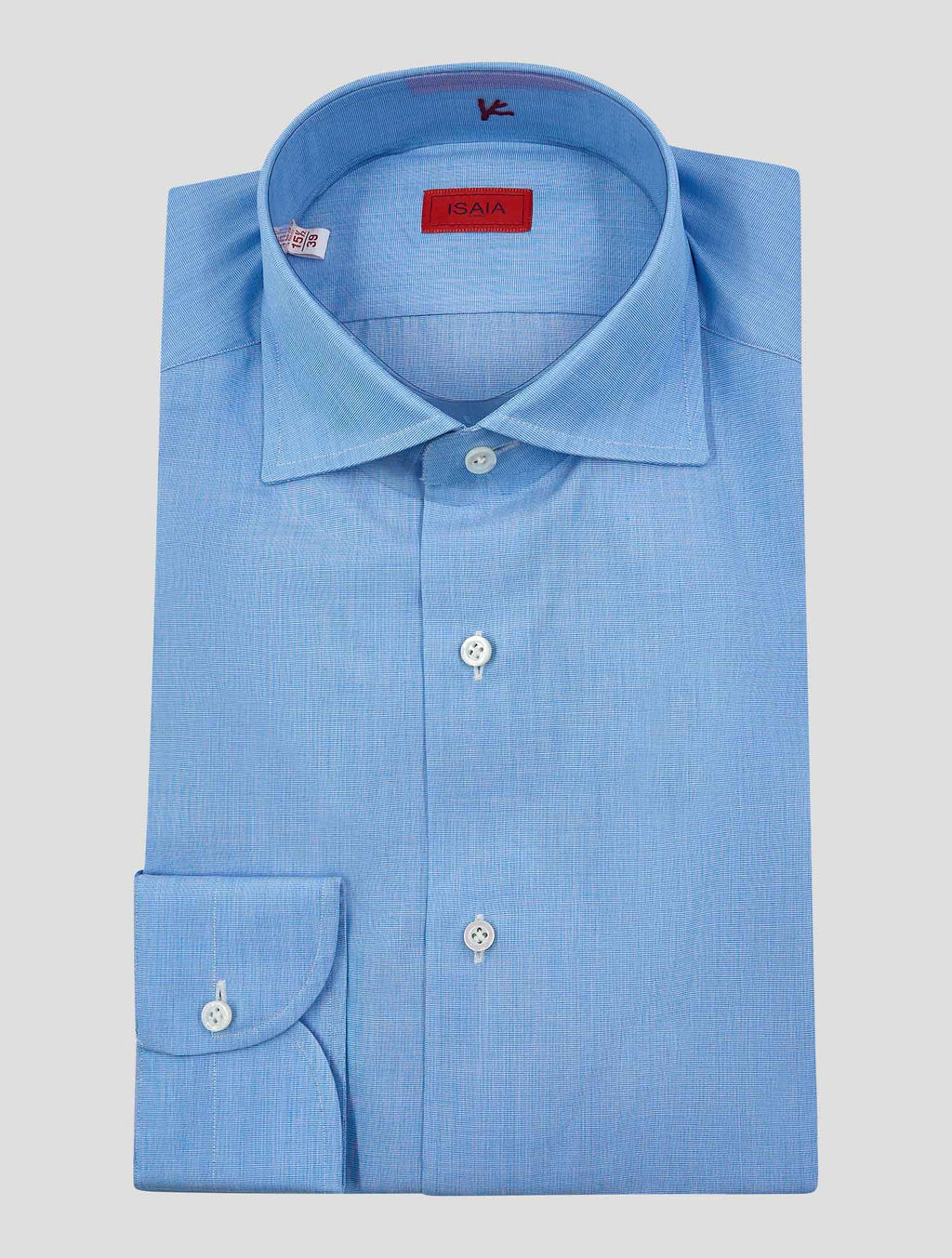 Isaia Light Blue Cotton Shirt