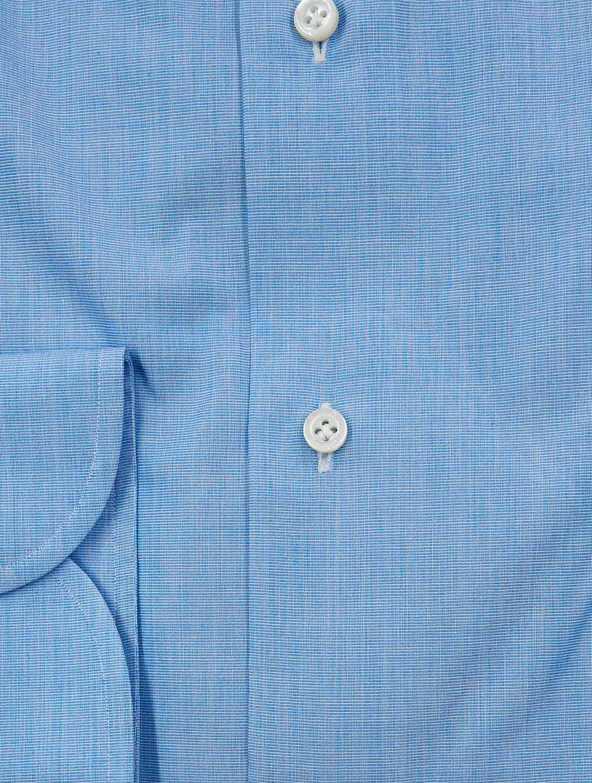 Isaia Light Blue Cotton Shirt