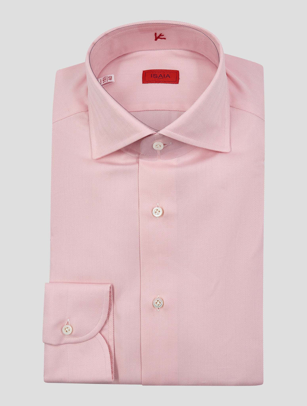 Isaia Pink Cotton Shirt