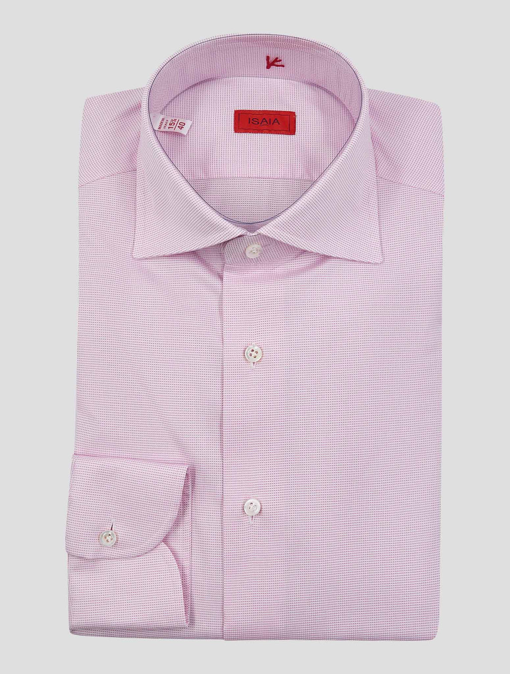 Isaia Pink Cotton Shirt
