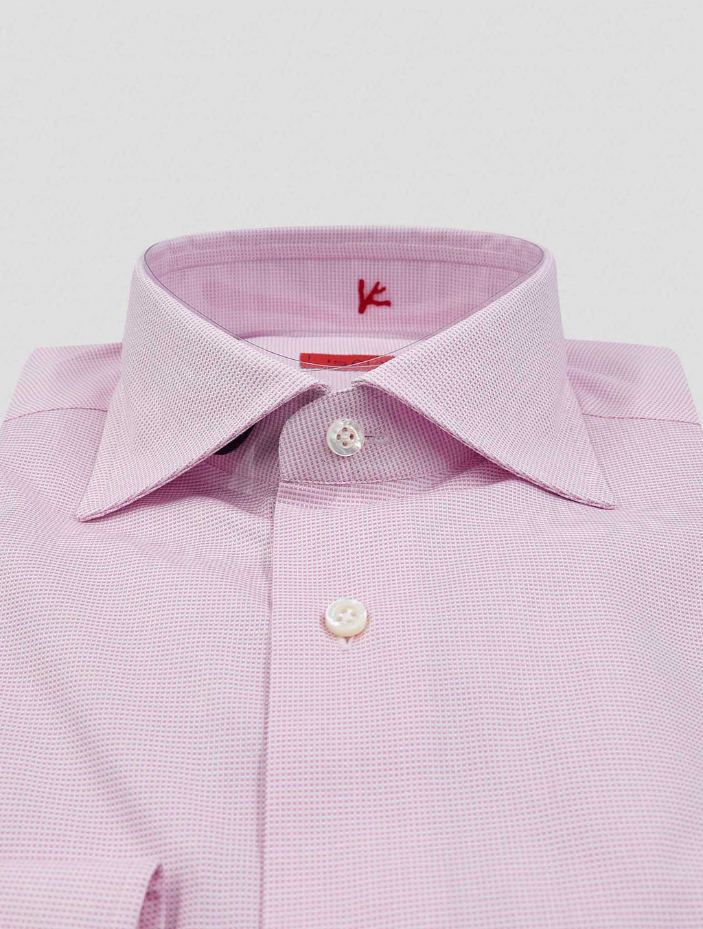 Isaia Pink Cotton Shirt