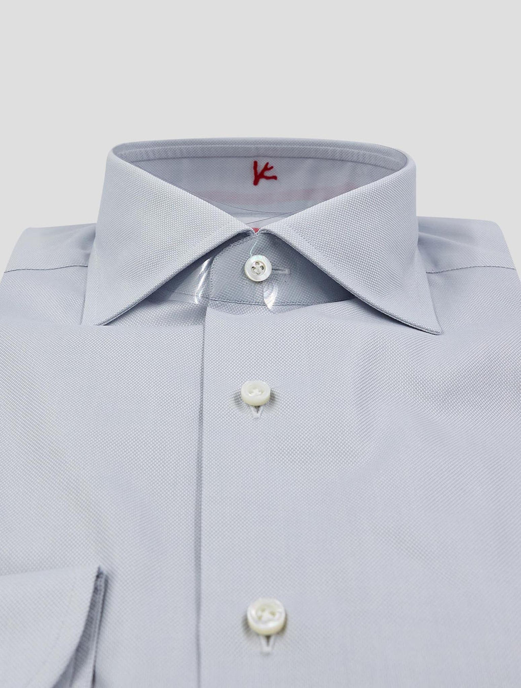 Isaia Light Gray Cotton Shirt