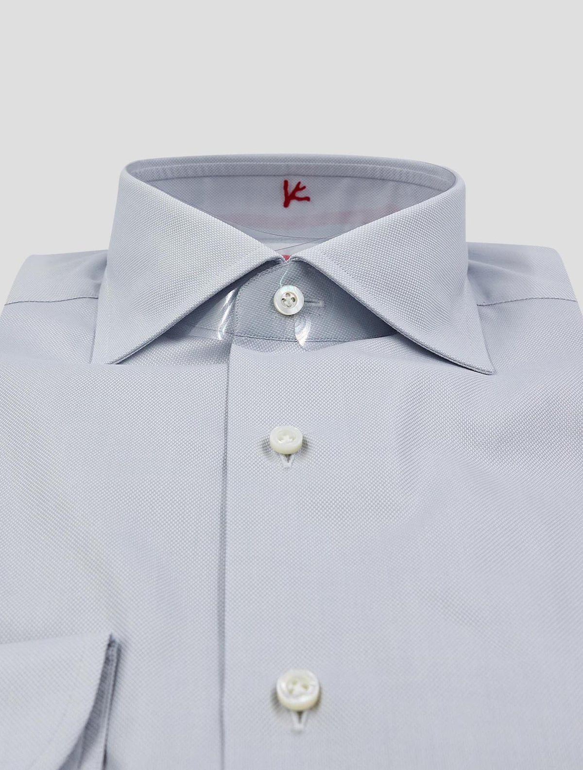 Isaia Light Gray Cotton Shirt