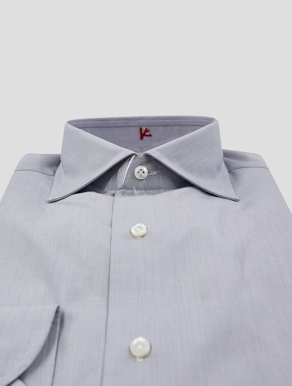 Isaia Gray Cotton Shirt