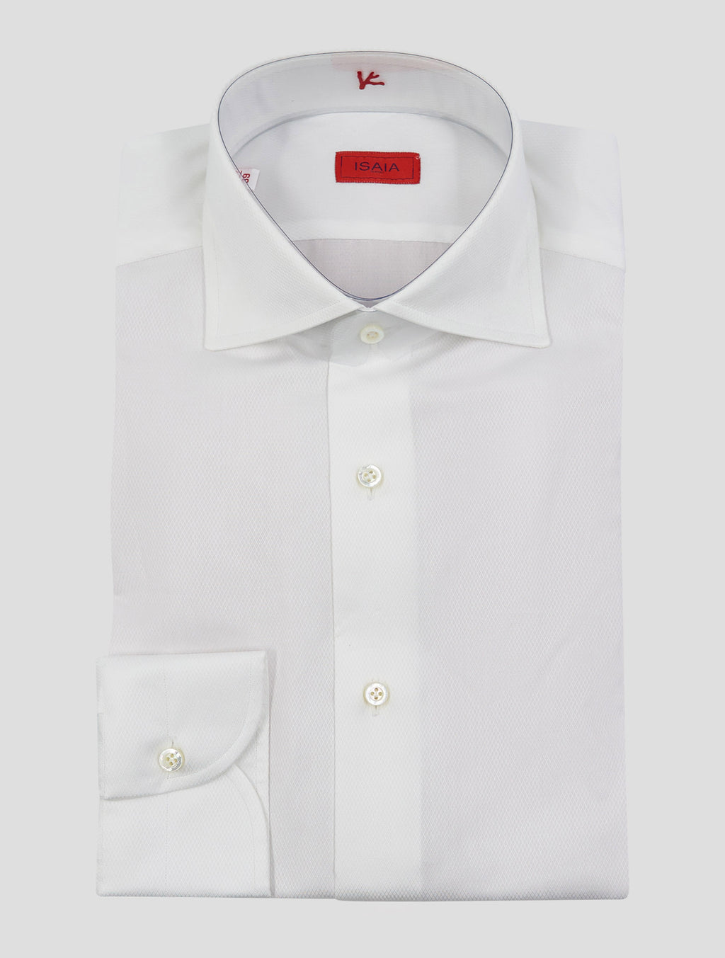 Isaia White Cotton Shirt