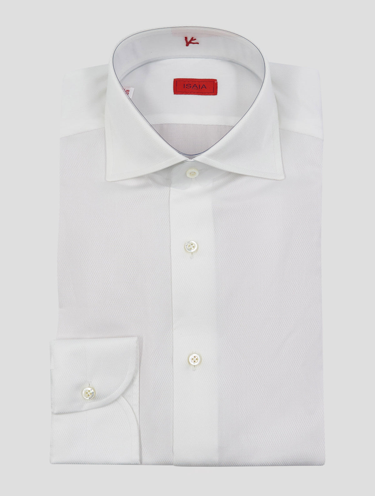 Isaia White Cotton Shirt