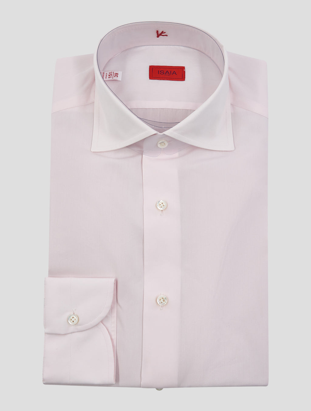 Isaia Pink Cotton Shirt