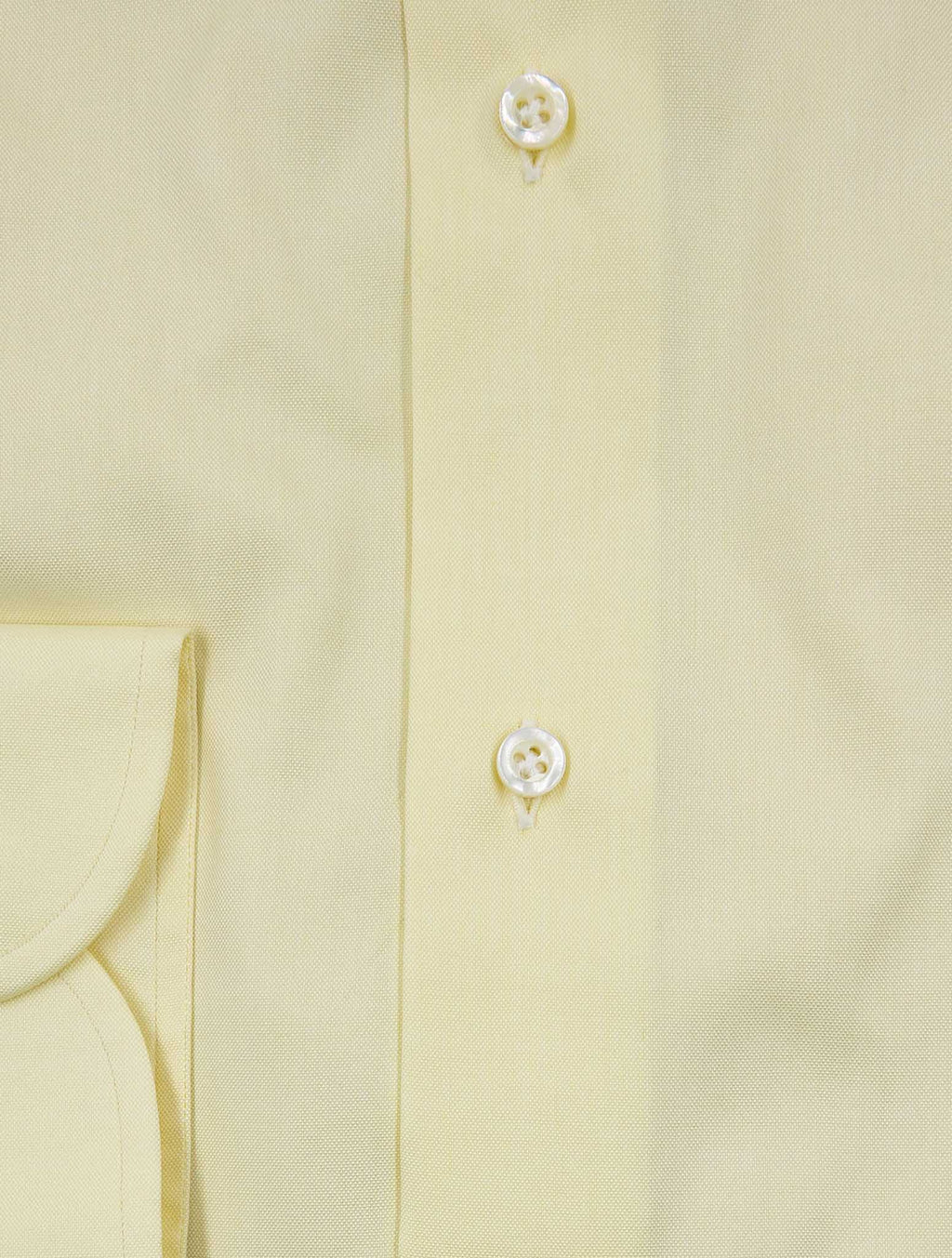 Isaia Yellow Cotton Shirt